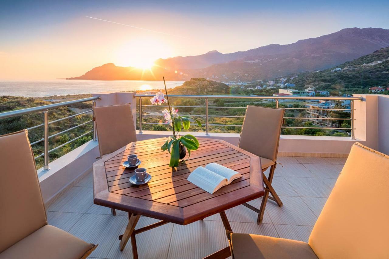 Sunflower Villa Plakias Bagian luar foto